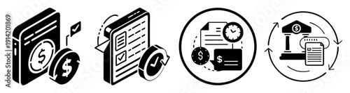 Isometric flat design accessibility icons set with wheelchair, elevator, sign language, and braille for inclusive design