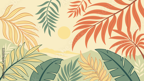 autumn leaves seamless pattern