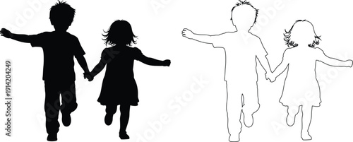 A heartwarming illustration of families holding hands in unity and love.