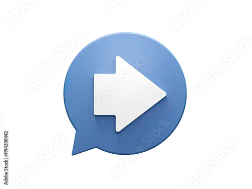 Free Download A blue button with a white arrow pointing forward - GFXLoad