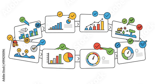 Colorful infographic illustration for a social media carousel celebrating Global Tourism Resilience Day with a tourism comeback vector and icons.