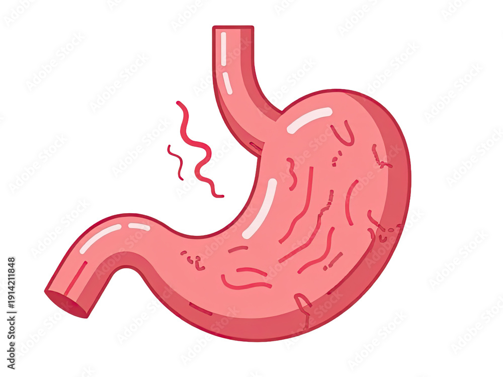 Obraz premium A person's stomach emitting steam, possibly after eating or exercising