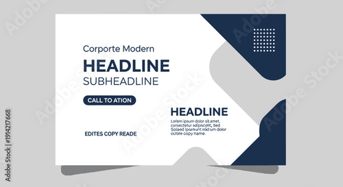 Modern Corporate Business Presentation Template Design.