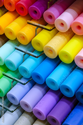 Set of multi‑colored markers