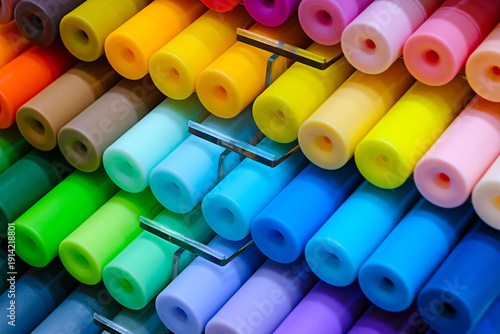 Set of multi‑colored markers