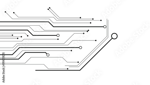 Vector abstract technology on white background, Abstract technology circuit diagram on white background.