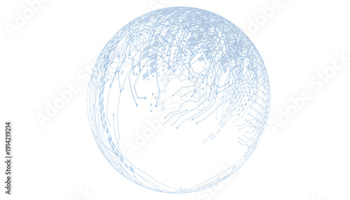 abstract circuit board global network technology background