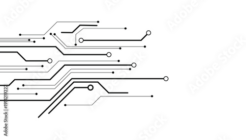 Vector abstract technology on white background, Abstract technology circuit diagram on white background.