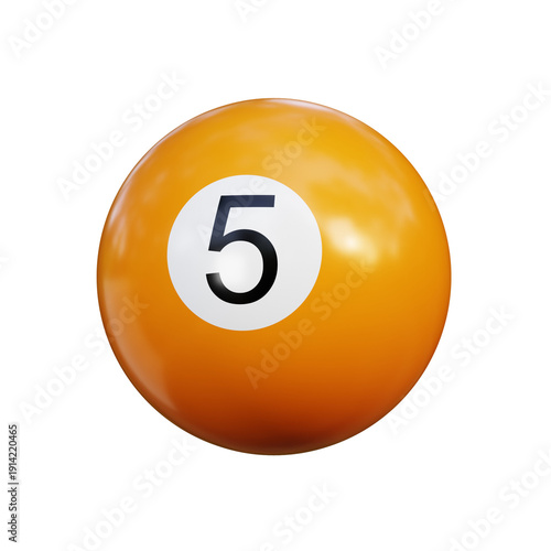 Foto 5 Pool Ball 3D Illustration
