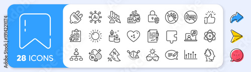 Do not touch, Growth chart and Medical mask line icons. Interest rate, AI generate, Inflation icons. Pack of Aroma candle, Stress, Electric plug icon. Vector