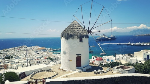 Vászonkép oia village mykonos greece