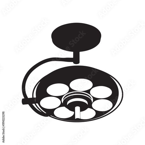 Film reel silhouette with spool