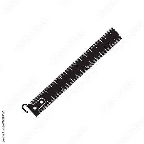 Folding ruler isolated on transparent background