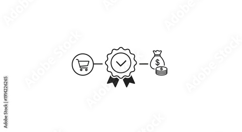 Business finance and shopping icons.