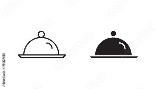 Tray of Foodicon set. vector illustration  isolated on white background.
