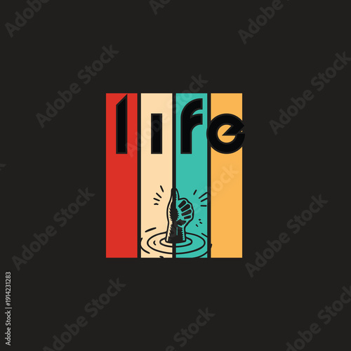 Wallpaper Mural Life is beautiful motivational typography t-shirt design Torontodigital.ca