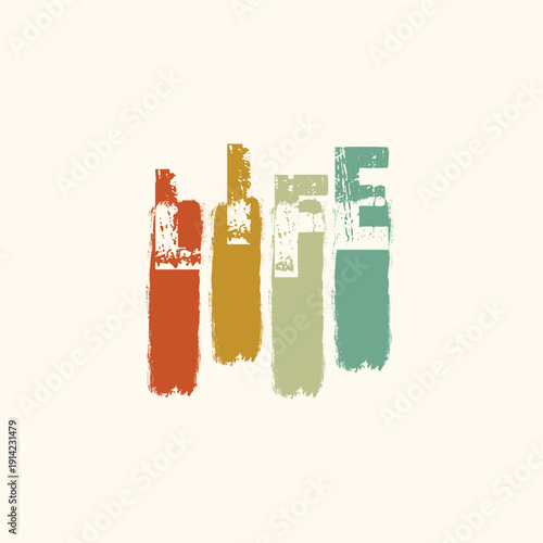 Wallpaper Mural Life is beautiful motivational typography t-shirt design Torontodigital.ca