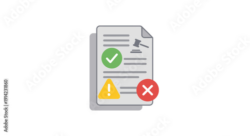 Checklist Document with Icons.