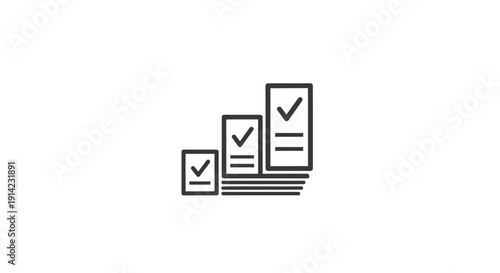 Checklist with Checked Boxes and Ticks.