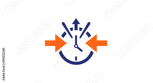 Clock Time Concept Icon Graphic.