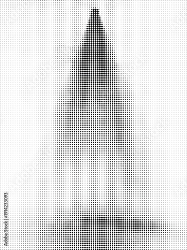 Halftone illustration of a rocket ship blasting off into space quickly