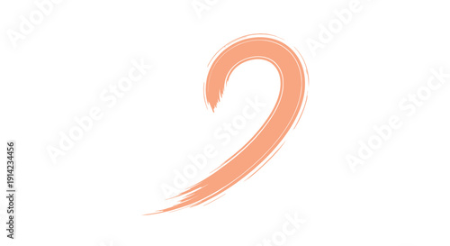 Heart shape love symbol illustration isolated on a simple background from a front view.