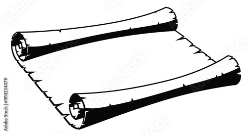 Black silhouette of two animal bones on white background, minimalist flat design