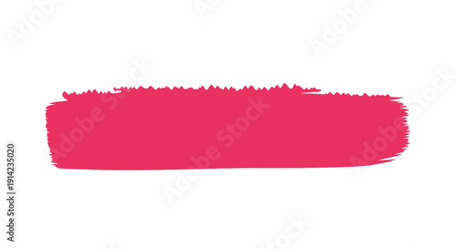 A vibrant pink lipstick smudge stroke on a canvas, viewed from directly above, showcasing a bold makeup gesture in a minimalist environment