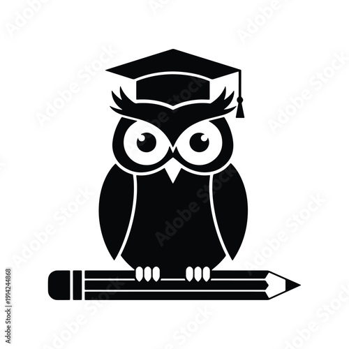 Wisdom vector glyph icon, school and education icon