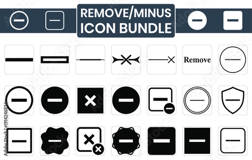 Remove minus icon bundle collectionRemove minus icon bundle collection