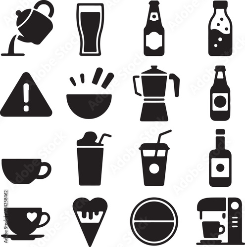 Food and Beverage Icons Collection