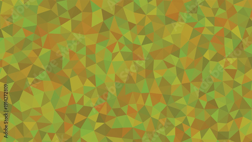 A natural geometric mosaic pattern displays diverse olive green and yellow green triangular shapes forming a textured surface