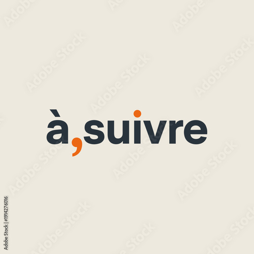 A Suivre Modern Minimal Typography Logo Design with Subtle Orange Accent