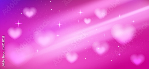 Soft heart shaped light effect with pink flares, glow, and subtle shine. Romantic overlay for Valentine’s Day, love designs, or wedding projects.
