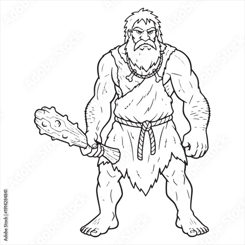 Black and White Line Drawing