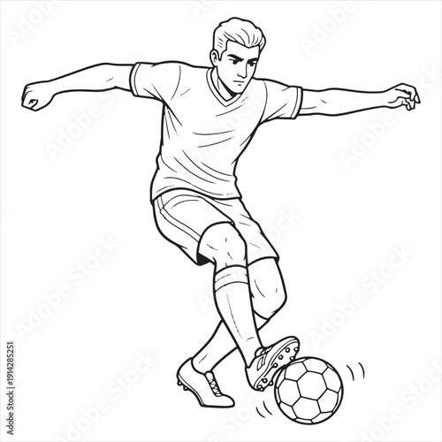 Black and White Line Drawing