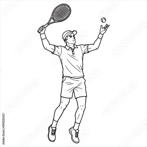 Black and White Line Drawing