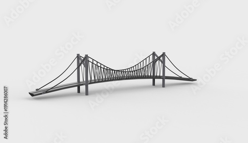 Single suspended bridge