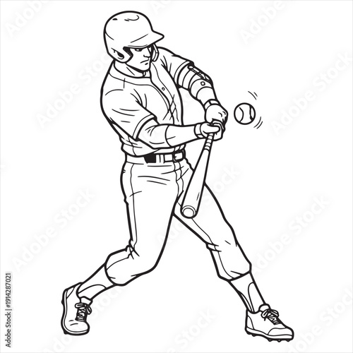 Black and White Line Drawing