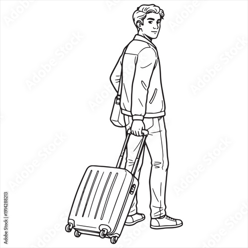 Black and White Line Drawing