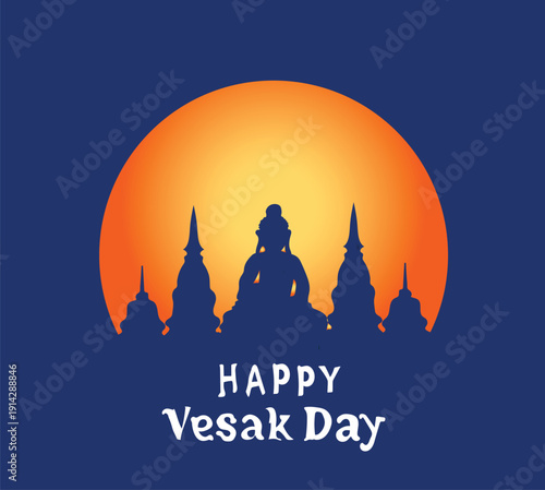 happy vesak day Happy vesak greeting card design