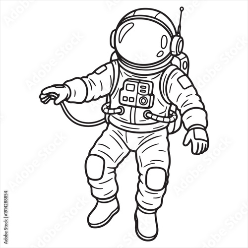 Black and White Line Drawing