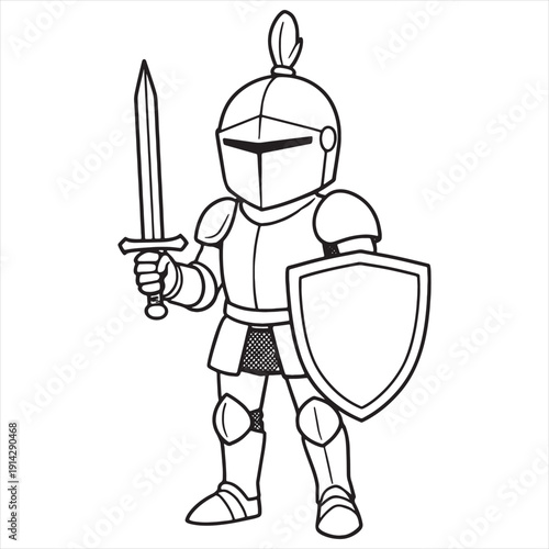 Black and White Line Drawing