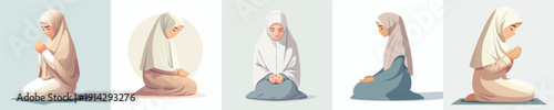 Woman praying during Ramadan