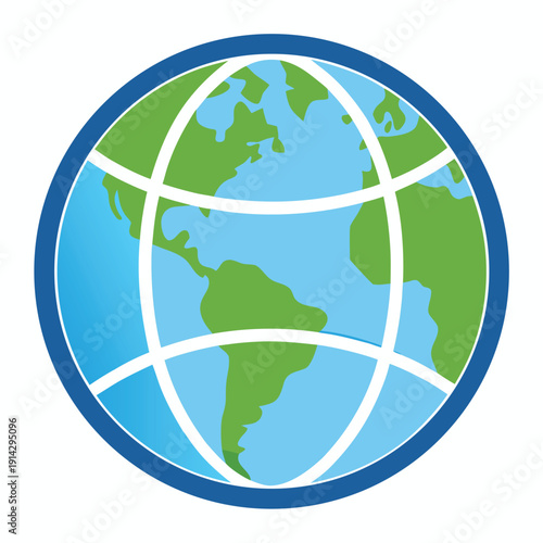 green globe icon