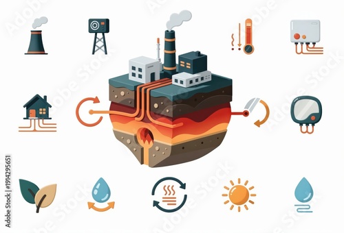 Visualizing Geothermal Energy Production and Sustainability with a Focus on Earth’s Heat Resources Utilized in Eco Friendly Solutions for Future Energy Generation