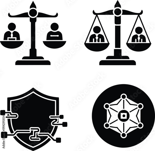 DAO blockchain governance with interconnected nodes and digital abstract background symbolizing decentralized organization.