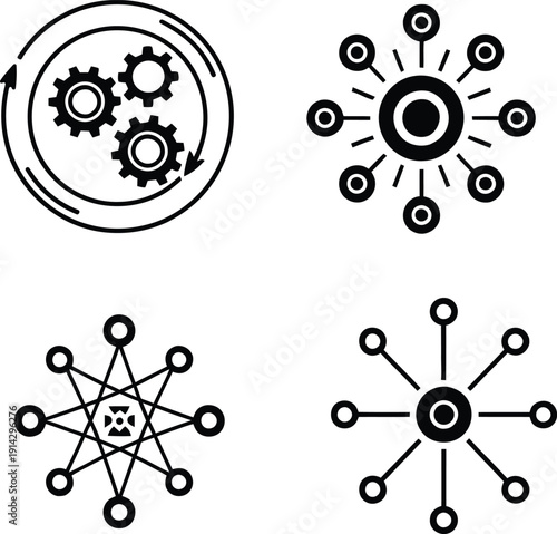 Decentralized Autonomous Organization DAO governance illustrated with connected nodes and digital network background.