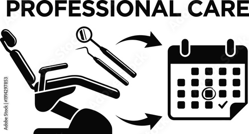 Dental health infographic for National Dentist Day vector