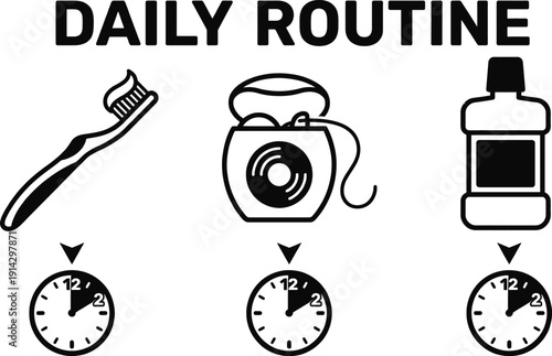 Dental health infographic for National Dentist Day vector